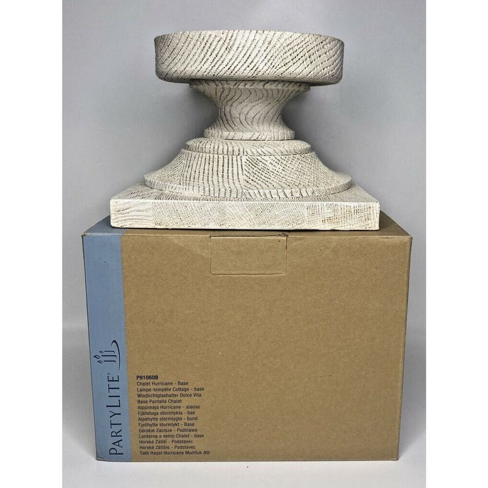 PartyLite Chalet Hurricane Base Only‎ Retired NIB P14E/P91060B